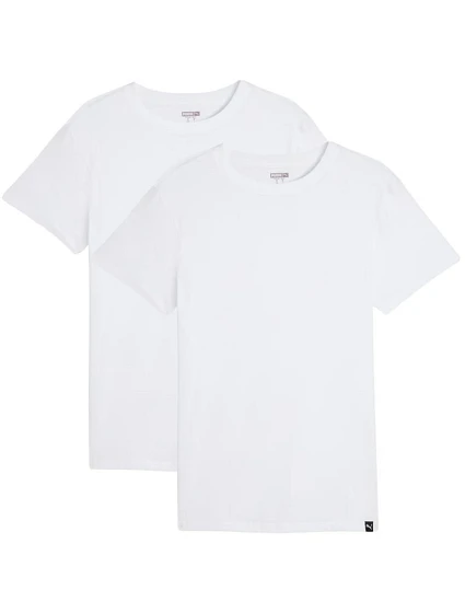 Pánske tričko Puma Everyday Crew Neck Tee, 2 ks, biele, 947245 02