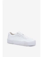 Niskie Sneakersy Z Eko Skóry Big Star RR274303 Białe