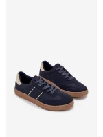 Niskie Sneakersy Męskie Big Star SS174079 Granatowe