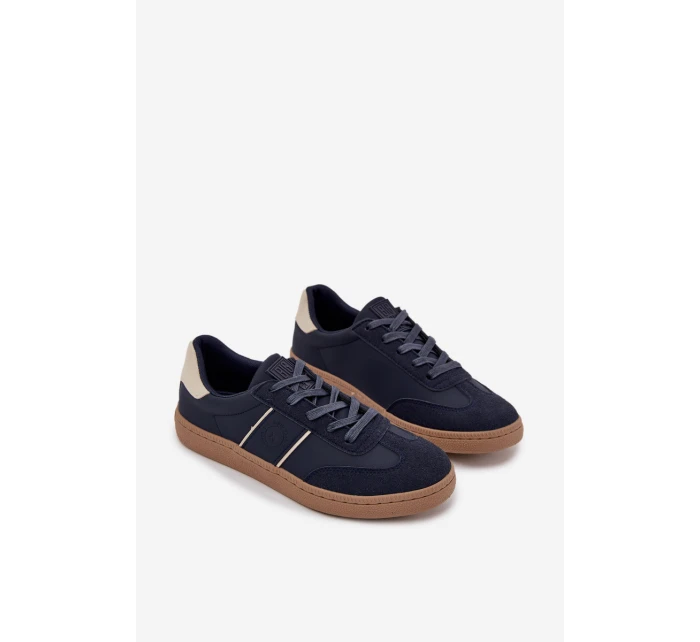 Niskie Sneakersy Męskie Big Star SS174079 Granatowe