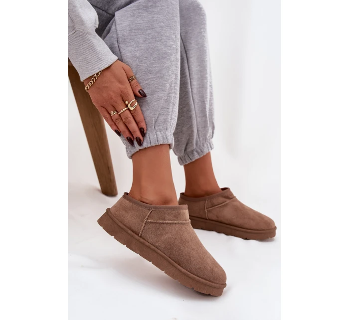 Dámské sněhule s podšívkou tmavě šedé model 21747643 - Boto Dámské sněhule s podšívkou tmavě šedé model 21747643 - Boto