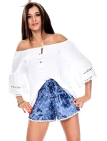 Šortky AT SN model 15564722 modrá - FPrice Šortky AT SN model 15564722 modrá - FPrice