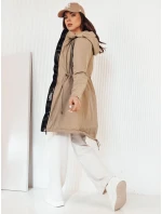 Dámská přechodná bunda parka beige Dstreet model 21974812 - FashionStreet