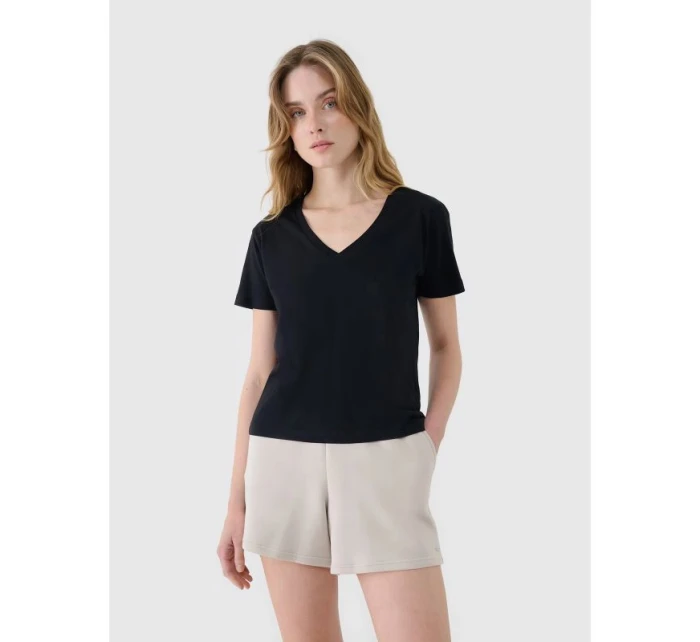 Dámské tričko oversize z modalu model 21433317 - 4F