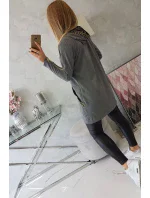 Mikina s ozdobnou páskou grafitová Mikina s ozdobnou páskou grafitová