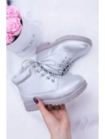stříbrné teplé Dětské boty model 21506671 - Boto