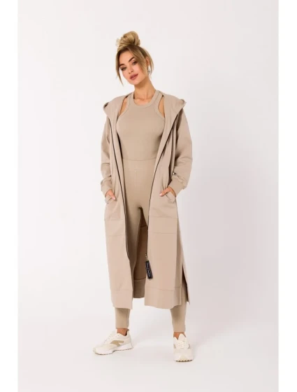 model 18383203 Blejzr s dlouhým zipem béžový - Moe model 18383203 Blejzr s dlouhým zipem béžový - Moe