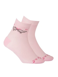 TENKÉ PONOŽKY FARBA 2-6 ROKOV DIEVČATÁ PERLEŤOVÁ RUŽOVÁ 21-23