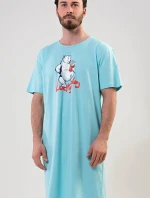 Pánska nočná košeľa s krátkym rukávom Lucky day