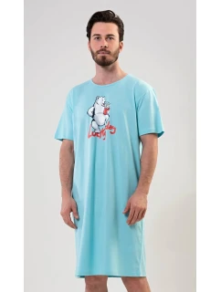 Pánska nočná košeľa s krátkym rukávom Lucky day