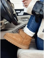 Dámske snežnice na platforme camel BRINETTO FashionStreet ZY0549