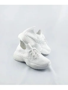 Biele dámske športové topánky (JY21-3)