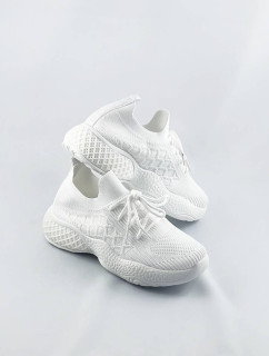 Biele dámske športové topánky (JY21-3)