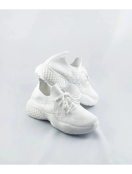 Biele dámske športové topánky (JY21-3)