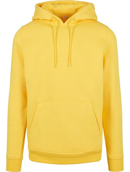 Build your Brand BY 011 Mikina s kapucňou z hrubej bavlny 56.0011 taxi yellow