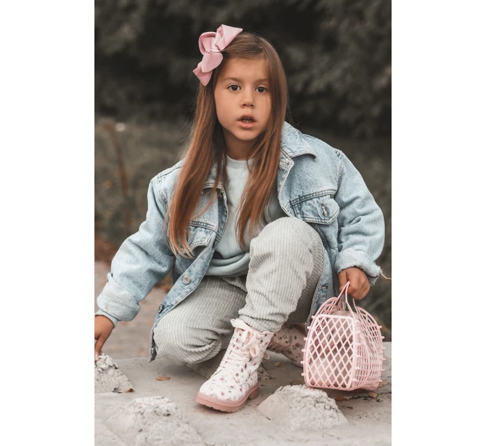 Ocieplane Botki Dziecięce Na Suwak Różowe Dolida Ocieplane Botki Dziecięce Na Suwak Różowe Dolida