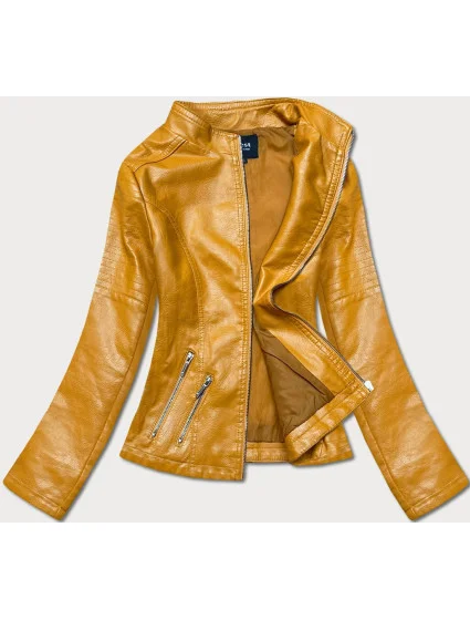 Žltá bunda ramoneska so stojačikom (B14-7) Žltá bunda ramoneska so stojačikom (B14-7)