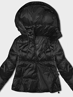 Dámska krátka bunda s odnímateľnou kapucňou S'West black (B8228-1)