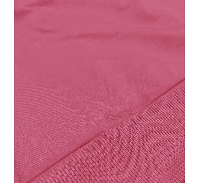 Dámska krátka tenká mikina vo farbe Dirty Pink (8B938-19)