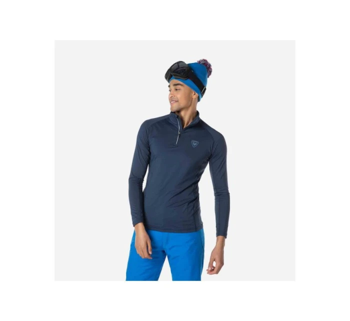 Rossignol Classique 1/2 Zip T-shirt navy blue pánske
