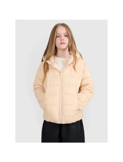 Dievčenská bunda so syntetickou výplňou 4F 4FJRAW25TDJAF0816-83S