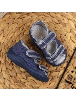 Chlapčenské domáce papuče sandále tmavomodré Nazo