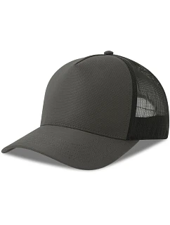 Atlantis Headwear Dempo 5-panelová truckerová čiapka 33.0302 tmavošedá/čierna