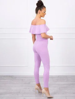 Sada s volánikom fialová