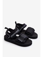 Damskie Sandały Na Rzepy Big Star LL274784 Czarne