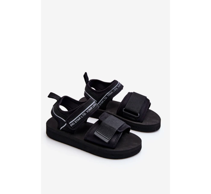 Damskie Sandały Na Rzepy Big Star LL274784 Czarne