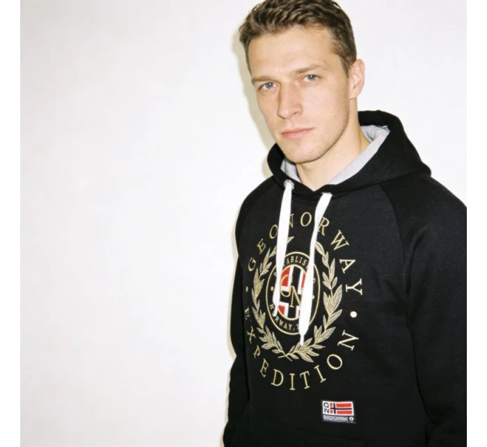 Geografické Nórsko Giger DB 100 M WZ3045H/GN-čierna mikina