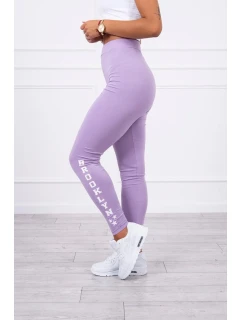 Brooklyn legíny nohavice svetlo fialovej