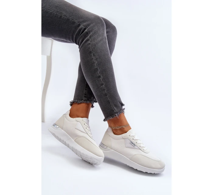 Buty Sportowe Sneakersy Damskie Białe Vovella