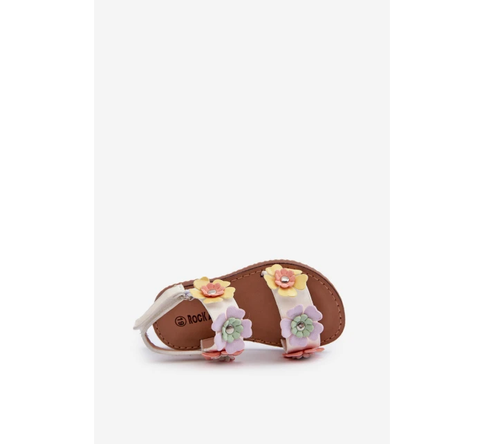 Dětské sandálky s květinami Multikolor model 21663844 - Boto Dětské sandálky s květinami Multikolor model 21663844 - Boto