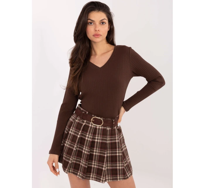 Blúzka RV BZ A1054.34 tmavohnedá