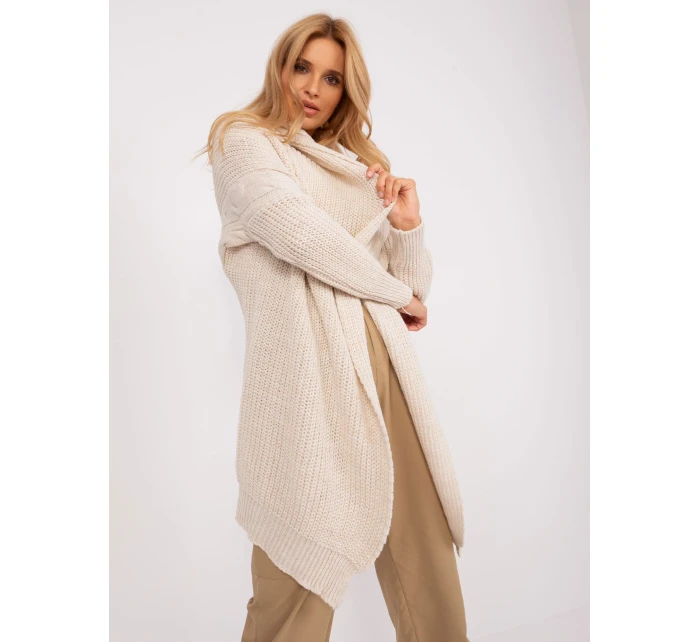 Kardigan TW SW BI model 18955437 jasny beżowy - FPrice Kardigan TW SW BI model 18955437 jasny beżowy - FPrice