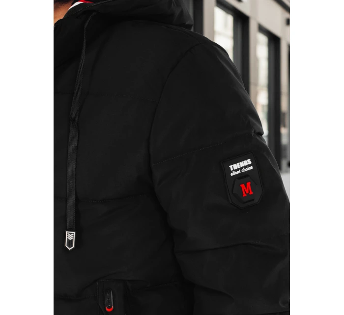 Pánská zimní bunda s kapucí černá Dstreet model 21995287 - FashionStreet