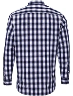 PR 250 Popelínová košile s dl. rukávem  white/navy model 22478151 - Premier