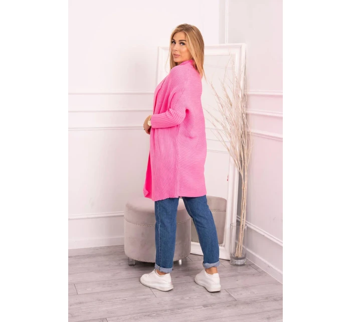 Sveter s netopierími rukávmi svetlo ružový