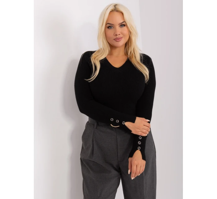 Sweter PM SW PM model 18965742 czarny - FPrice Sweter PM SW PM model 18965742 czarny - FPrice