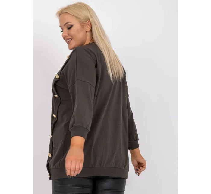 Blúzka RV BZ 7608.27 tmavá khaki
