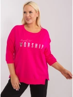 Bluzka RV BZ model 19465512 fuksjowy - FPrice Bluzka RV BZ model 19465512 fuksjowy - FPrice