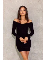 Večerné šaty SUK0446 čierne - Roco Fashion