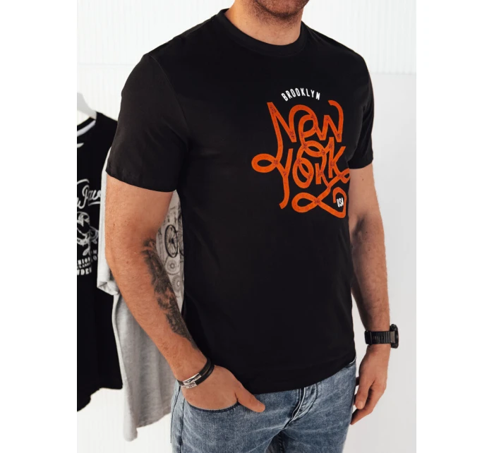 Pánské tričko s potiskem černé Dstreet model 21973588 - FashionStreet