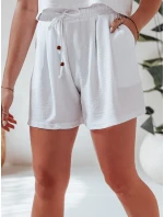 Dámske látkové šortky SUMMER TRIP white Dstreet SY0438
