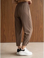 Spodnie damskie joggery z w brązowe model 22371851 - FashionStreet Spodnie damskie joggery z w brązowe model 22371851 - FashionStreet