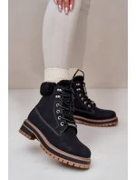 Zateplené dámské boty Big Star model 21669664 Černé - Big Star Shoes Zateplené dámské boty Big Star model 21669664 Černé - Big Star Shoes