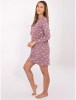 DU KN nočná košeľa FP 101.19 tmavoružová