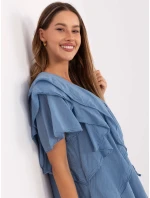 Sukienka MI SK model 21217585 ciemny niebieski - FPrice Sukienka MI SK model 21217585 ciemny niebieski - FPrice