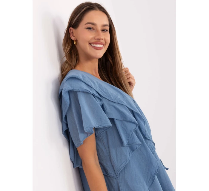 Sukienka MI SK model 21217585 ciemny niebieski - FPrice Sukienka MI SK model 21217585 ciemny niebieski - FPrice